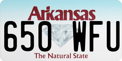 AR license plate 650WFU