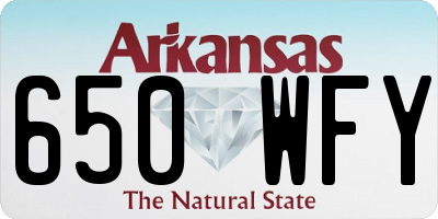 AR license plate 650WFY