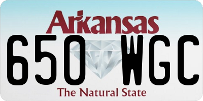 AR license plate 650WGC