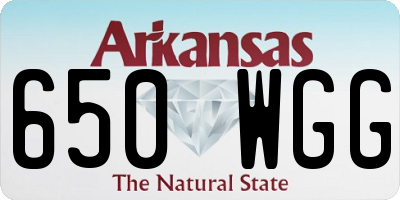 AR license plate 650WGG