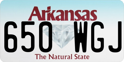 AR license plate 650WGJ