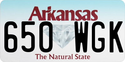 AR license plate 650WGK