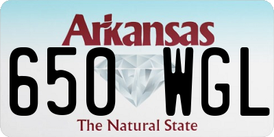 AR license plate 650WGL
