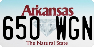 AR license plate 650WGN
