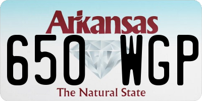 AR license plate 650WGP
