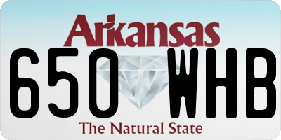 AR license plate 650WHB
