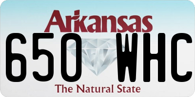 AR license plate 650WHC