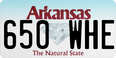 AR license plate 650WHE