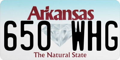 AR license plate 650WHG