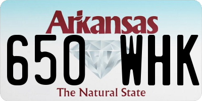 AR license plate 650WHK