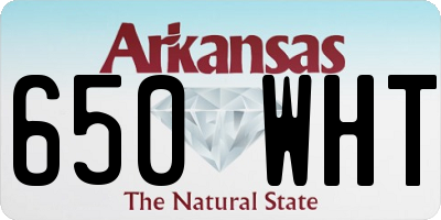 AR license plate 650WHT