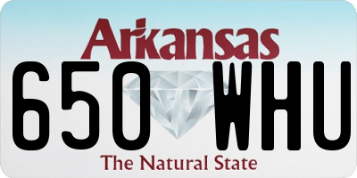 AR license plate 650WHU