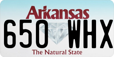 AR license plate 650WHX