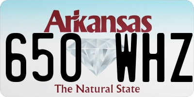 AR license plate 650WHZ