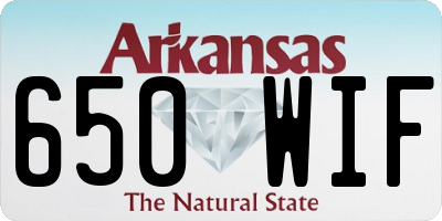 AR license plate 650WIF