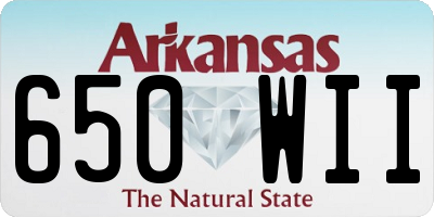 AR license plate 650WII