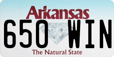 AR license plate 650WIN