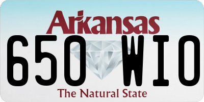 AR license plate 650WIO