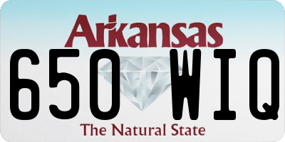 AR license plate 650WIQ
