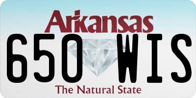 AR license plate 650WIS