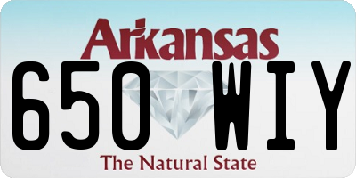 AR license plate 650WIY