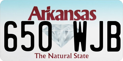 AR license plate 650WJB