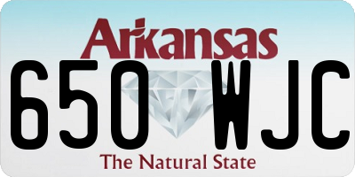 AR license plate 650WJC