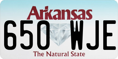 AR license plate 650WJE
