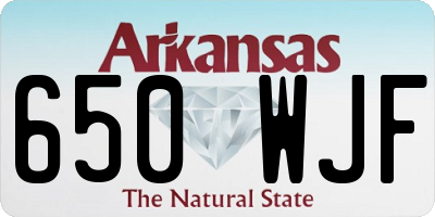 AR license plate 650WJF