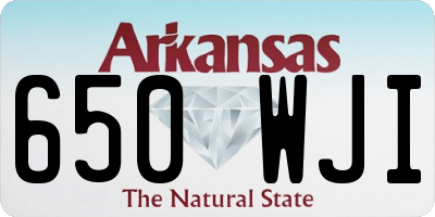 AR license plate 650WJI