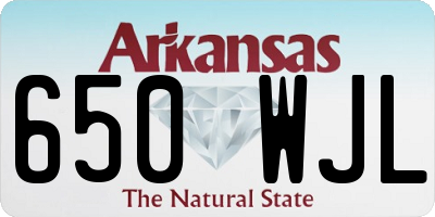 AR license plate 650WJL