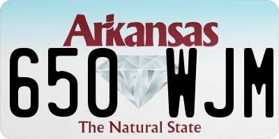 AR license plate 650WJM