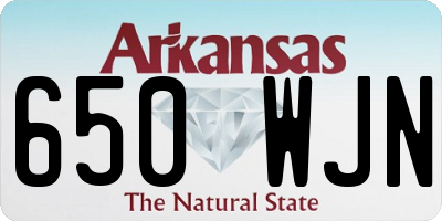 AR license plate 650WJN