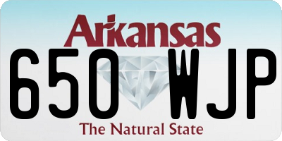 AR license plate 650WJP