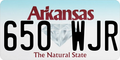 AR license plate 650WJR