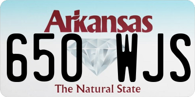 AR license plate 650WJS