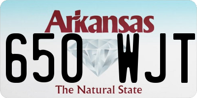 AR license plate 650WJT