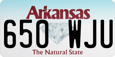 AR license plate 650WJU