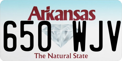 AR license plate 650WJV