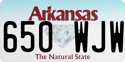 AR license plate 650WJW