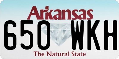AR license plate 650WKH