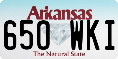 AR license plate 650WKI