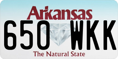AR license plate 650WKK