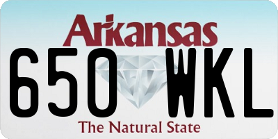 AR license plate 650WKL