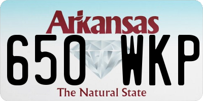 AR license plate 650WKP