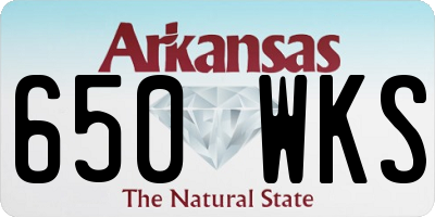 AR license plate 650WKS