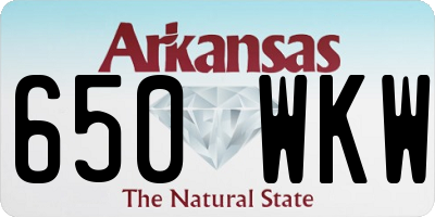 AR license plate 650WKW