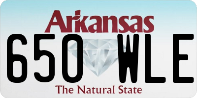 AR license plate 650WLE
