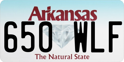 AR license plate 650WLF