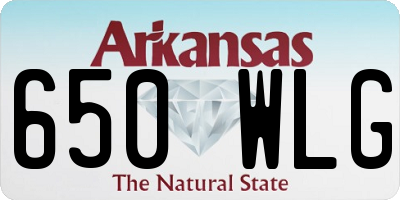 AR license plate 650WLG